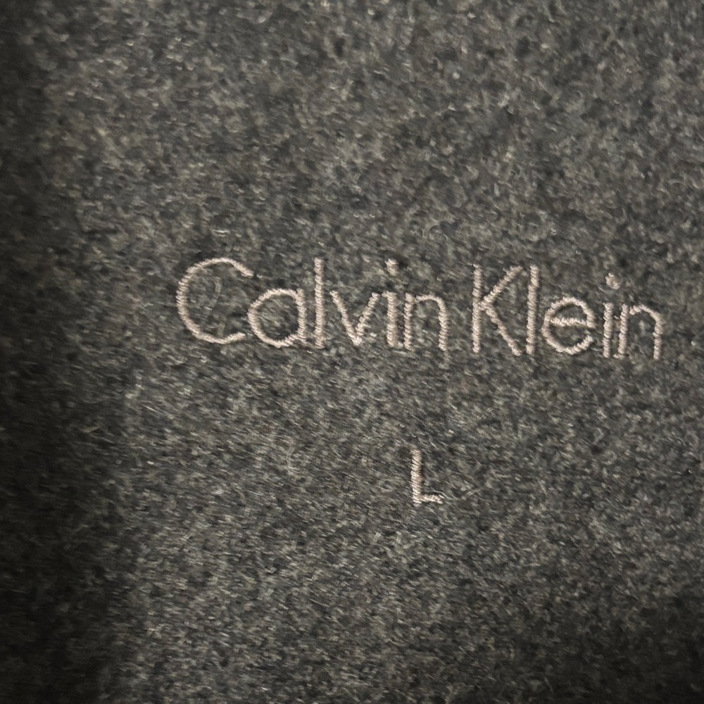 Calvin Klein Men's Charcoal Grey Car Coat Wool Jacket - Picture 2 of 4